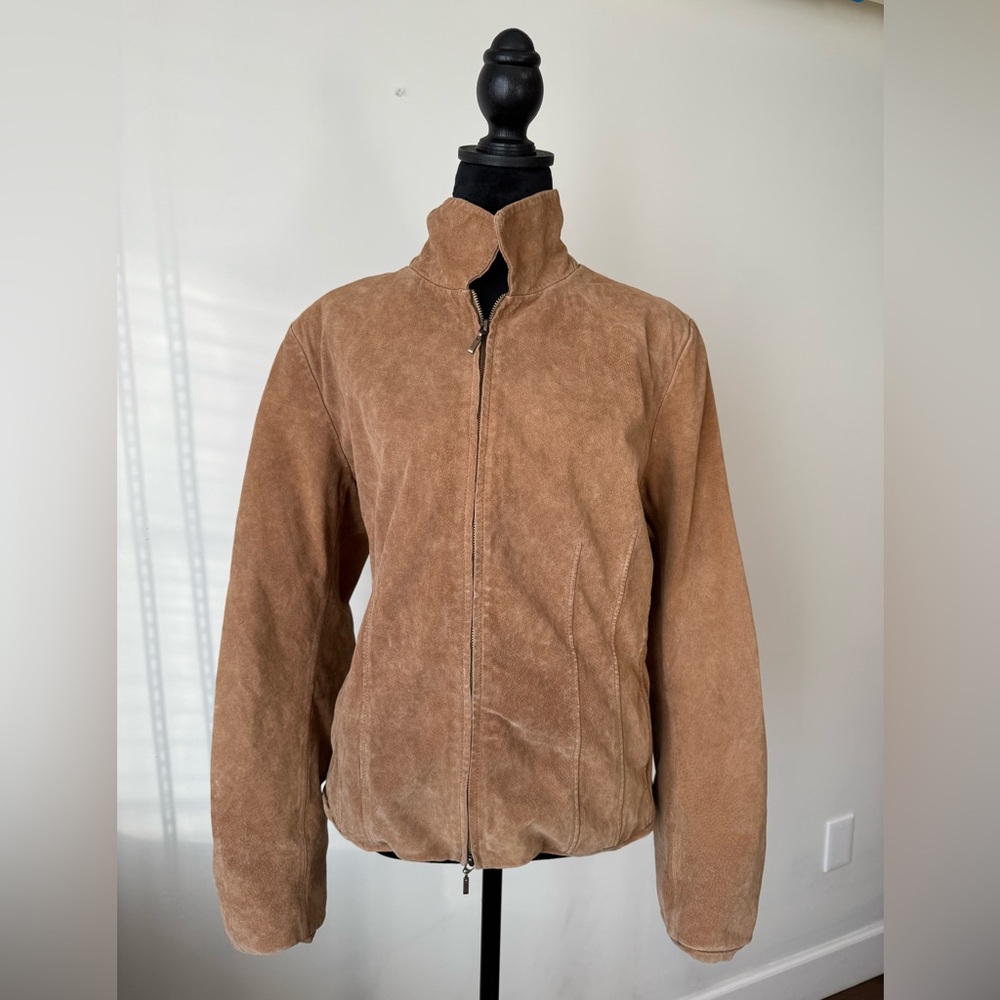 Vintage 100% Leather Coldwater Creek Brown Leather Jacket